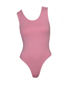 brazen bodysuit in bright pink